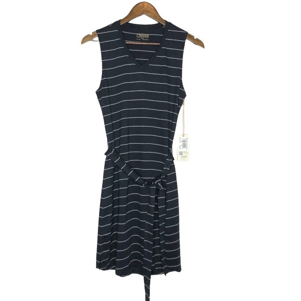 Mountain Khakis NWT Black and White Cora Dress Striped Size‎ Small